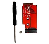 Kznifmk Placa de Transferencia Modificada para Adaptador de Tarjeta de Memoria SSD Legion Go para Accesorio de Tarjeta de Disco Duro NVME M.2 2242 una 2280 (A)