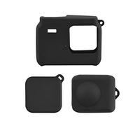 Kznifmk Protectora de Silicona Cubierta de Piel con Tapa de Lente para Accesorios de CáMara Deportiva R