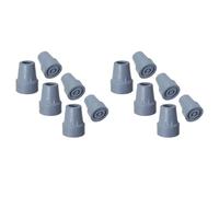 Kznifmk Puntas de Muleta, Puntas de BastóN de Goma Antideslizantes de Alta Resistencia de 3/4 Pulgadas, Tapas de Repuesto para Pies de BastóN, Almohadillas de Muleta, 12 Piezas