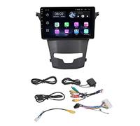 Kznifmk Radio DVD de Coche 1G + 16G 2Din Reproductor de VíDeo Multimedia con Radio para Coche Android 10 para Korando 3 Actyon 2 2013-2017