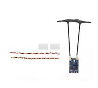 Kznifmk Receptor de Diversidad RX de Doble Núcleo ELRS de 2,4 GHz ESP32+TCXO FPV Nano RX para Avión RC FPV de Alcance, Piezas de Bricolaje B