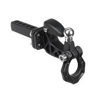 Kznifmk Receptor de Enganche de Remolque de Parachoques Trasero de Metal para Coche RC Crawler SCX10 TRX4 D90 1/8 1/10 Piezas de Actualización A