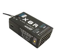 Kznifmk Receptor X8R de 8 Canales o 16 Canales de 2,4 GHz con Antena para TX16S, TX18S, Jumper, XJT, X9D Plus, X12S, X-Lite Pro, ACCST y RSSI y SBUS