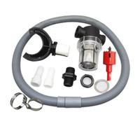 Kznifmk Recolector de Lluvia, Desviador de Barril de Lluvia, System de Recolección de Agua de Lluvia, 1 Juego, Manguera Flexible de 75 Mm, Anillo de Goma de Sellado Duradero