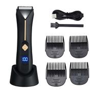Kznifmk Recortador de Ingle para Hombres y Mujeres, Recortador de Pelo Eléctrico para Barba, Bikini, Afeitadora de Vello Púbico Lavable, Depiladora
