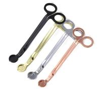 Kznifmk Recortadora de Mecha de Vela, Cortador de Mecha de Acero Inoxidable, Las Tijeras Pueden Llegar Profundamente A la Vela para Cortar la Mecha Gastada