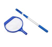 Kznifmk Red de Barrido para Piscina, Varilla Telescópica, Espumadera para Piscina, Filtro de Limpieza, Herramientas de Limpieza para Estanque y Piscina