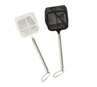 Kznifmk Red de Pesca Cuadrada para Acuario, Equipo de Pesca Extensible con Manejar para Capturar Peces, Tanque de Camarones, Equipo de Pesca Limpio