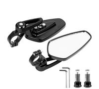 Kznifmk Reflector de Manillar de Bicicleta Espejo Retrovisor Espejo Giratorio Ajustable de Seguridad Scooter Eléctrico para GT/Pro, Negro
