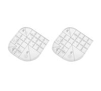 Kznifmk Regla de Corte de Ángulo Multifuncional Regla de Costura Antideslizante Acrílica Regla de Plantilla de Borde Redondo Regla de Patchwork de Costura DIY