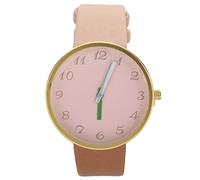 Kznifmk Reloj de Mujer de Cuarzo de en Contraste Gris Mujeres Hombres Es Amantes Unisex Casual de Pulsera para Mujer Beige