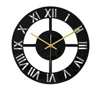 Kznifmk Reloj de Pared con Espejo AcríLico de NúMero Romano de 11,8 Pulgadas Reloj de Cuarzo DIY para Sala de Estar DecoracióN del Hogar