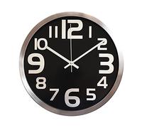 Kznifmk Reloj de Pared Moderno de Metal de 12 Pulgadas, Reloj de Pared con Pilas, DecoracióN para Dormitorio, Oficina, Cocina, Sala de Estar