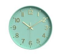 Kznifmk Reloj de Pared Moderno y Silencioso, Reloj de Pared con NúMeros 3D para Cocina, Dormitorio, Sala de Estar, Oficina, DecoracióN de Aula Color 1