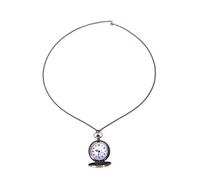 Kznifmk Reloj De Tren Tallado De Dije Vintage Reloj De Cuarzo Abertible Reloj De Cadena De Pendiente De Collar De Mujer Hombre Clásico