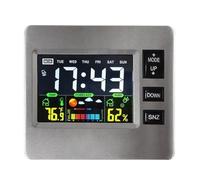 Kznifmk Reloj Despertador Digital Multifuncional - Reloj Despertador con Recordatorio Electrónico de Gestión del Tiempo - Reloj con Pantalla una Color