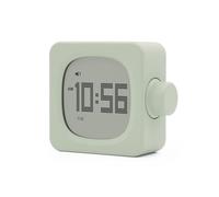Kznifmk Reloj Despertador Pequeño con Forma Bloque, Novedoso Reloj para Estudiantes, Reloj Electrónico para Dormitorio, Mesita Noche, Oficina, Lámpara Despertador con Carga Verde