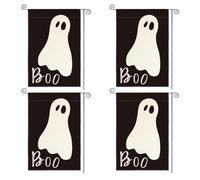 Kznifmk Ropa Temática de Halloween Bandera de Jardín A Doble Cara Decoración de Vacaciones Bandera de Jardín Bandera de en la Entrada No.34
