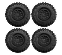Kznifmk Rueda de Goma de 1,9 Pulgadas para Coche RC Crawler TRX4//D90 para SCX10 II III - 1/10