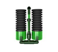 Kznifmk S Filtro de Agua de Doble Cabezal, Esponja para Pecera, Filtro de Agua, Bomba de Aire, Filtro de Limpieza de Peceras, Accesorio para Acuario