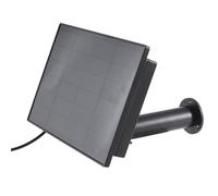 Kznifmk Salida del Panel Solar de 4 W, Carga de Células Solares de 5 V, Batería 18650 Incorporada para Cámara de Seguridad Exterior