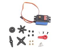 Kznifmk Servo de Cuerpo Corto de 20 Kg 4412LV 180° Engranaje de Metal Digital de Perfil Bajo con Brazo de Metal para Coche RC 1:10 1:12 SCX10 TRX4