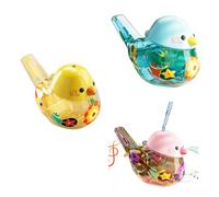 Kznifmk Silbato para Acuáticas, Silbato para Reinita, Silbato para Agua para Pájaros con Cordón, Silbato para Acuáticas Cantando Pájaros para Niños