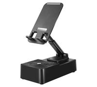 Kznifmk Soporte para Teléfono Celular con Audio Bluetooth Soporte para Teléfono Celular Portátil Multifunción Soporte para Tableta para Teléfono Celular de Escritorio