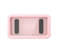 Kznifmk Soporte para Teléfono de Ducha Impermeable Rotación de 360° Soporte Ajustable para Caja de Teléfono Soporte para Teléfono de Pared Antivaho Cubierta del Soporte Rosa