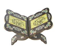 Kznifmk Soportes de Libros de Madera Soporte de Libros de Madera con de Intersección, Atril Abierto para Exhibición de Lectura de Arte, Biblia, Libro de Cocina, Color Café