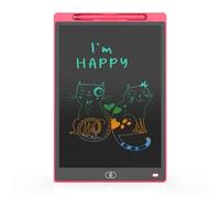 Kznifmk Tablero de Dibujo para Niños de 12 Pulgadas, Tablero de Escritura A Mano LCD, Pizarra Electrónica LCD, Tablero de Escritura Pintado A Mano (Color) D