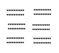 Kznifmk Tapas Ciegas Tapa de Inserción de Tubo Redondo 19 mm Diámetro 120 Piezas Negro