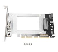 Kznifmk Tarjeta Adaptadora de Expansión U2X16 PCIE3.0 X4X16-U.2 Tarjeta Adaptadora SFF8639 Tarjeta de Expansión Multifuncional Compatible con SSD U.2,A