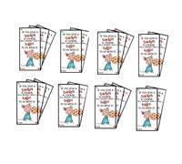 Kznifmk Tarjeta de Felicitación de Agradecimiento para Profesor,Si Le Tu Profesor un Libro de Galletas,Tarjetas con Agradecimiento Único,C