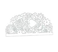 Kznifmk Tarjeta de Felicitación de Amor de Encaje DIY, Estampado de Metal de Encaje, Troquel de Cuchillo de Acero Al Carbono DIY, Plantilla de Troquel de Cuchillo en Relieve