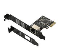 Kznifmk Tarjeta de Red PCIE de 5GB PCI Express X1 A RJ45 Tarjeta de Red de Servicio Gigabit Ethernet 10/100/1000M/2.5G/5G para PC