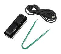 Kznifmk Teclado de Acceso Directo Personalizado de 2 Teclas Eje Mecánico Intercambiable en Caliente USB Teclado Corte Cable para Ingresar Al Espacio, Negro