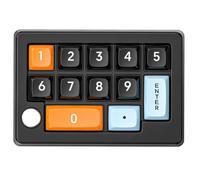 Kznifmk Teclado Mecánico Digital Intercambiable en Caliente de Modos Definición Macro RGB Gaming Teclado Mecánico Perilla Hardware Negro