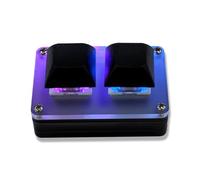 Kznifmk Teclado Mecánico para Juegos OSU Personalizado, Programable, con Copia y Pegado, de 2 Teclas y Luz RGB