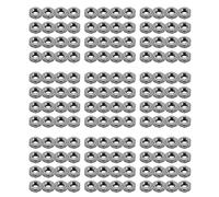Kznifmk Tuercas Hexagonales de M2 Métrico 304 Fijación de Acero Inoxidable DIN934 400 Piezas para Tornillo