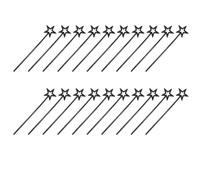 Kznifmk Varita Mágica de Princesa Negra, Varita de Hada, Varita de Estrella Brillante para Accesorios de Disfraces, Juego de rol, Decoración de Fiesta de Cumpleaños