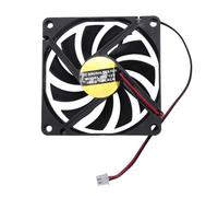 Kznifmk Ventilador de Refrigeración de Baja Presión con Conector de 2 de 80 mm para Carcasa de Computadora de PC, Radiador de CPU