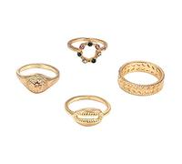 Kznifmk Vintage Bohemio Conjunto de Anillos de Junta Geométrica para Mujer Diseño de Personalidad Juego de Anillos Fiesta de Boda Regalo de Joyería