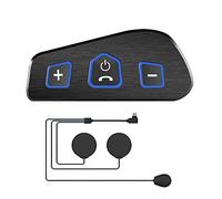 Kznifmk Z18 de Motocicleta Auriculares Bluetooth BT5.2 IP67 1100Mah EstéReo CancelacióN de Ruido Auriculares para Ciclismo con MicróFono de Cable Suave