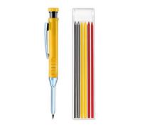 Kzouenzu 1 Lapiz Carpintero, 6 Recambios De Lápiz, Repuesto De Lápiz De Carpintero Sólido Impermeable De 2,8 Mm, Para Dibujos Arquitectónicos Y Carpintería, Herramientas Dibujo&Carpintería Diy