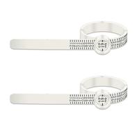 Kzouenzu 2 Piezas Medidores De Anillos, Para Medir El Tamaño De Los Dedos, Herramienta De Medición De Anillo Ajustable, Medidor De Tamaño De Dedo Reutilizable