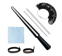 Kzouenzu 7 Piezas Set Medidor Anillos, Ring Sizer Herramienta De Medición, Dedo Ring Sizer, Medida Del Anillo, Para Medir Anillos Mujeres Hombres