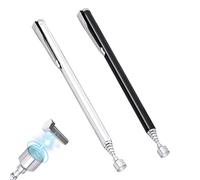 Kzouenzu Herramienta Recogedor Magnético Telescópico [2 Pieza], Varilla De Recogida Magnéctica Portátil, 13.8cm Hasta 65cm, Para Tornillos, Tuercas, Pernos, Partes Metalicas