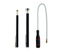 Kzouenzu Herramienta Recogedor Magnético Telescópico [3 Piezas], Recogida Iman Flexible, 13.8cm Hasta 65cm, Para Herramientas Taller Mecanico Partes Metalicas