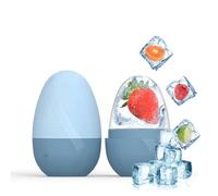 Kzouenzu Ice Roller, Rodillo De Hielo Para La Cara, Reutilizable Ojo Masaje, Molde De Hielo Facial De Enfriamiento, Skin Roller Para Ojeras, Arrugas Y Elasticidad [Azul]